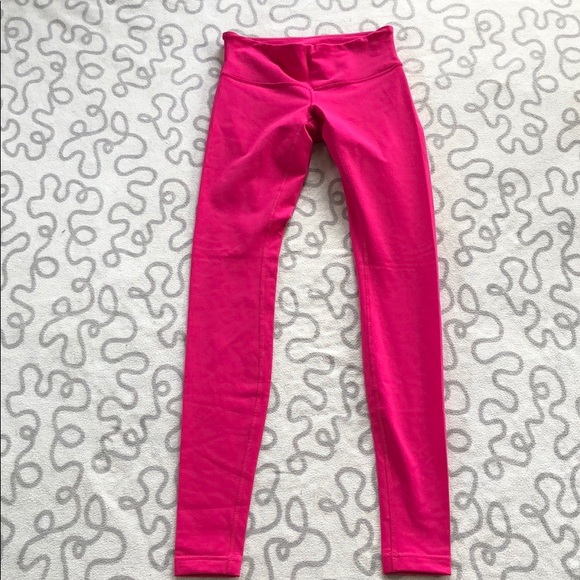 lululemon athletica Pants - Lululemon Pink Full Length Wunder Unders
